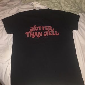 Hotter than hell brandy Melville tee